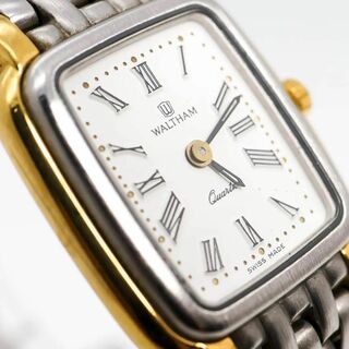 Waltham - 《美品》WALTHAM 腕時計 ホワイト ヴィンテージ 薄型 レア