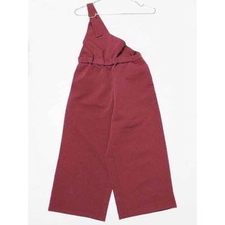 【値下げ!】‡グリーンレーベル/green label relaxing‡135cm サロペット/オーバーオール えんじ【中古】子供服 キッズ kids 女の子 秋冬 711132 onepi(その他)