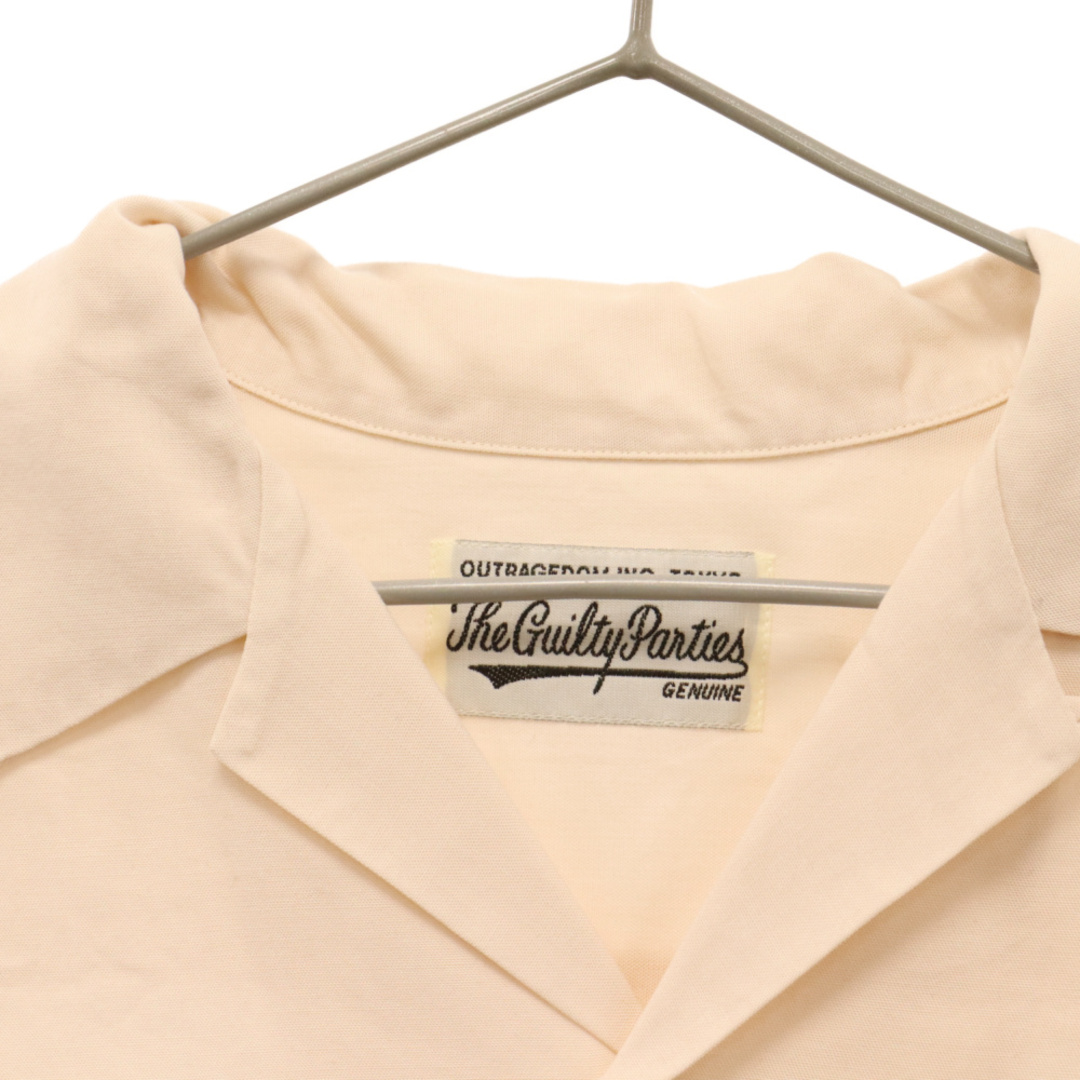 最終処分セール WACKO MARIA ワコマリア 50S SHIRT オープンカラー長袖シャツ ベージュ