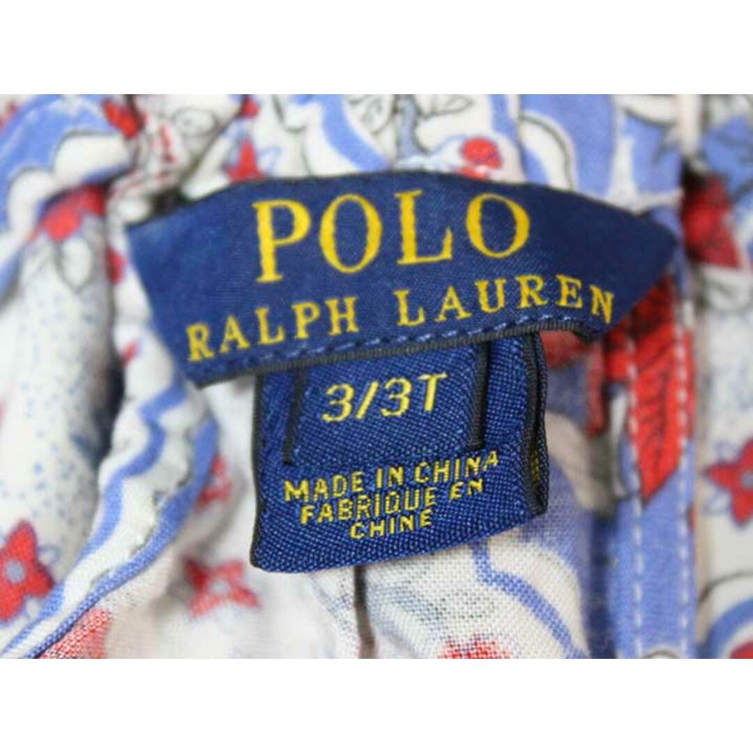 Ralph Lauren(ラルフローレン)の《ラルフローレン/Ralph Lauren》100cm オールインワン/サロペット 赤×ブルー系【中古】子供服 キッズ kids 女の子 夏 606032 onepi キッズ/ベビー/マタニティのキッズ服女の子用(90cm~)(その他)の商品写真