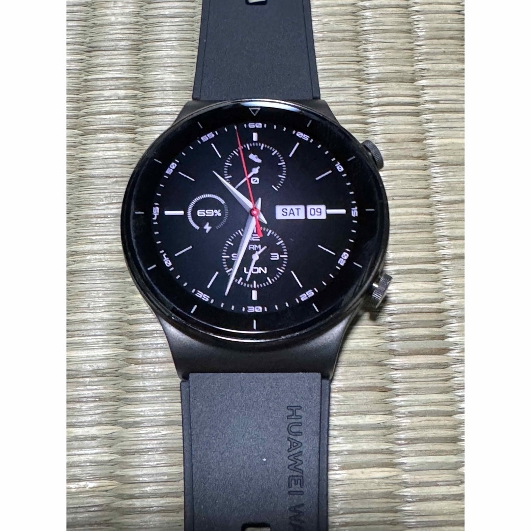 HUAWEI(ファーウェイ)のHUAWEI スマートウォッチ WATCH GT 2 PRO ナイトブラック メンズの時計(腕時計(デジタル))の商品写真