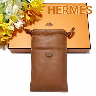 エルメス(Hermes)のエルメス☆★アミューミロ☆ピロ☆B刻印☆ポーチ☆スマホケース☆ブラウン(ポーチ)