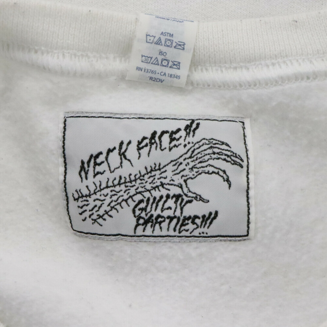 WACKO MARIA(ワコマリア)のWACKO MARIA ワコマリア 19SS ×NECK FACE CREW NECK SWEAT SHIRT (TYPE-1) NECKFACE-WM-SS19 ネックフェイス フロントプリント クルーネックスウェットトレーナー ホワイト メンズのトップス(スウェット)の商品写真