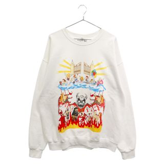 ワコマリア(WACKO MARIA)のWACKO MARIA ワコマリア 19SS ×NECK FACE CREW NECK SWEAT SHIRT (TYPE-1) NECKFACE-WM-SS19 ネックフェイス フロントプリント クルーネックスウェットトレーナー ホワイト(スウェット)