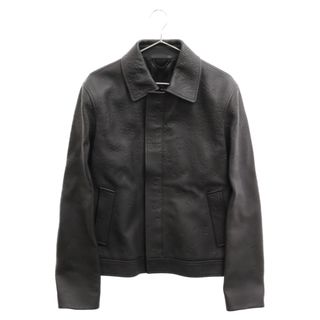 ルイヴィトン(LOUIS VUITTON)のLOUIS VUITTON ルイヴィトン 22AW Damier Spread Leather Blouson ダミエスプレッドレザージャケット ブルゾン ブラック 1AA5CI RM222M RMT HNL08W(フライトジャケット)