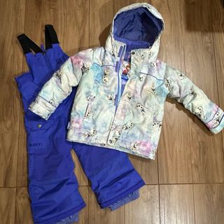 バートン(BURTON)の【希少品】BURTON×ディズニーコラボ★アナ雪 子供用スノーウェア上下(ウエア/装備)