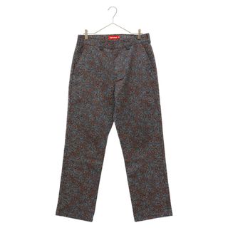 シュプリーム(Supreme)のSUPREME シュプリーム 21AW Work Pant Navy Floral Cards ワーク パンツ ネイビー フローラル カード 総柄 ブルー(その他)