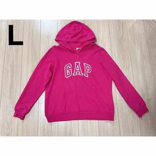 ギャップ(GAP)の美品　GAP　フード付きロゴパーカー(パーカー)