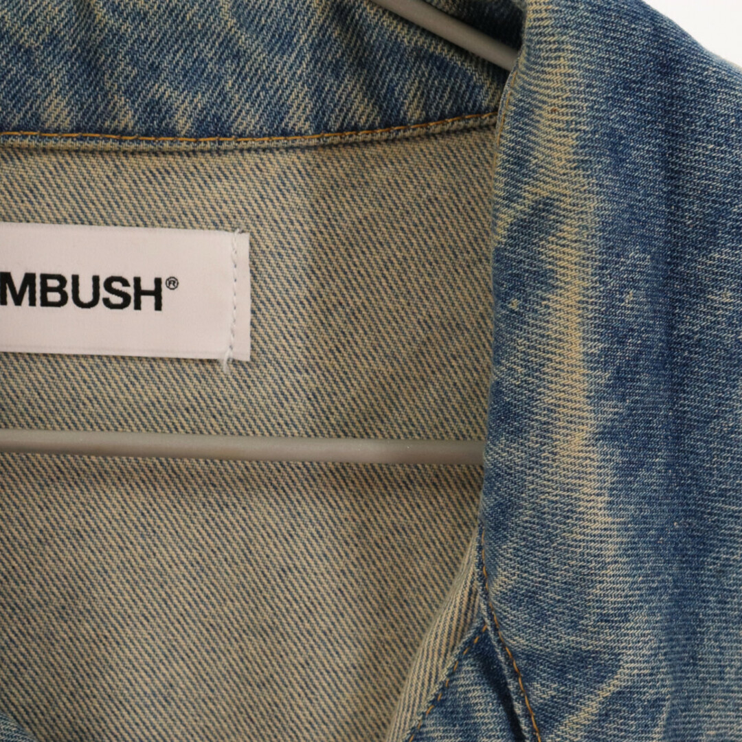 AMBUSH(アンブッシュ)のAMBUSH アンブッシュ 16AW KUGI DENIM JACKET 釘モチーフ デニムジャケット インディゴ AMBOT-103 メンズのジャケット/アウター(Gジャン/デニムジャケット)の商品写真