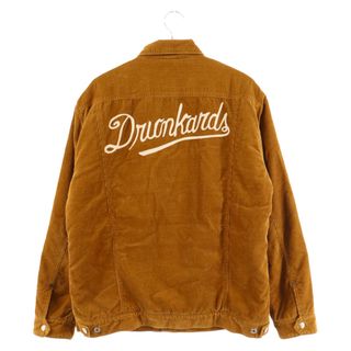 ワコマリア(WACKO MARIA)のWACKO MARIA ワコマリア CORDUROY BOA JACKET コーデュロイ バックロゴ刺繍 ボアジャケット ブラウン(フライトジャケット)