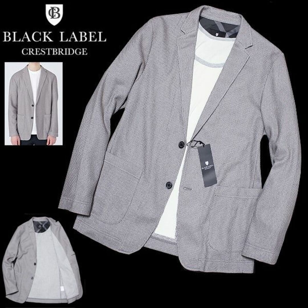 BLACK LABEL CRESTBRIDGE(ブラックレーベルクレストブリッジ)の新品 LL ブラックレーベル クレストブリッジ ニット風 テーラードジャケット メンズのジャケット/アウター(テーラードジャケット)の商品写真