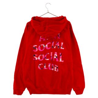 アンチソーシャルソーシャルクラブ(ANTI SOCIAL SOCIAL CLUB)のANTI SOCIAL SOCIAL CLUB アンチソーシャルソーシャルクラブ Beverly Red Hoodi ビバリー ロゴプリント プルオーバーパーカー レッド(パーカー)