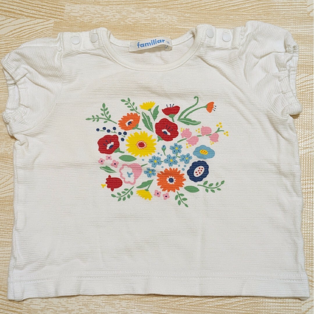 familiar(ファミリア)のfamilia　Tシャツ　70サイズ キッズ/ベビー/マタニティのベビー服(~85cm)(ロンパース)の商品写真