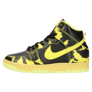 ナイキ(NIKE)のNIKE ナイキ DUNK HI 1985 SP Yellow Acid Wash ダンク ハイカットスニーカー アシッドウォッシュ ブラック/イエロー US7/25cm DD9404-001(スニーカー)