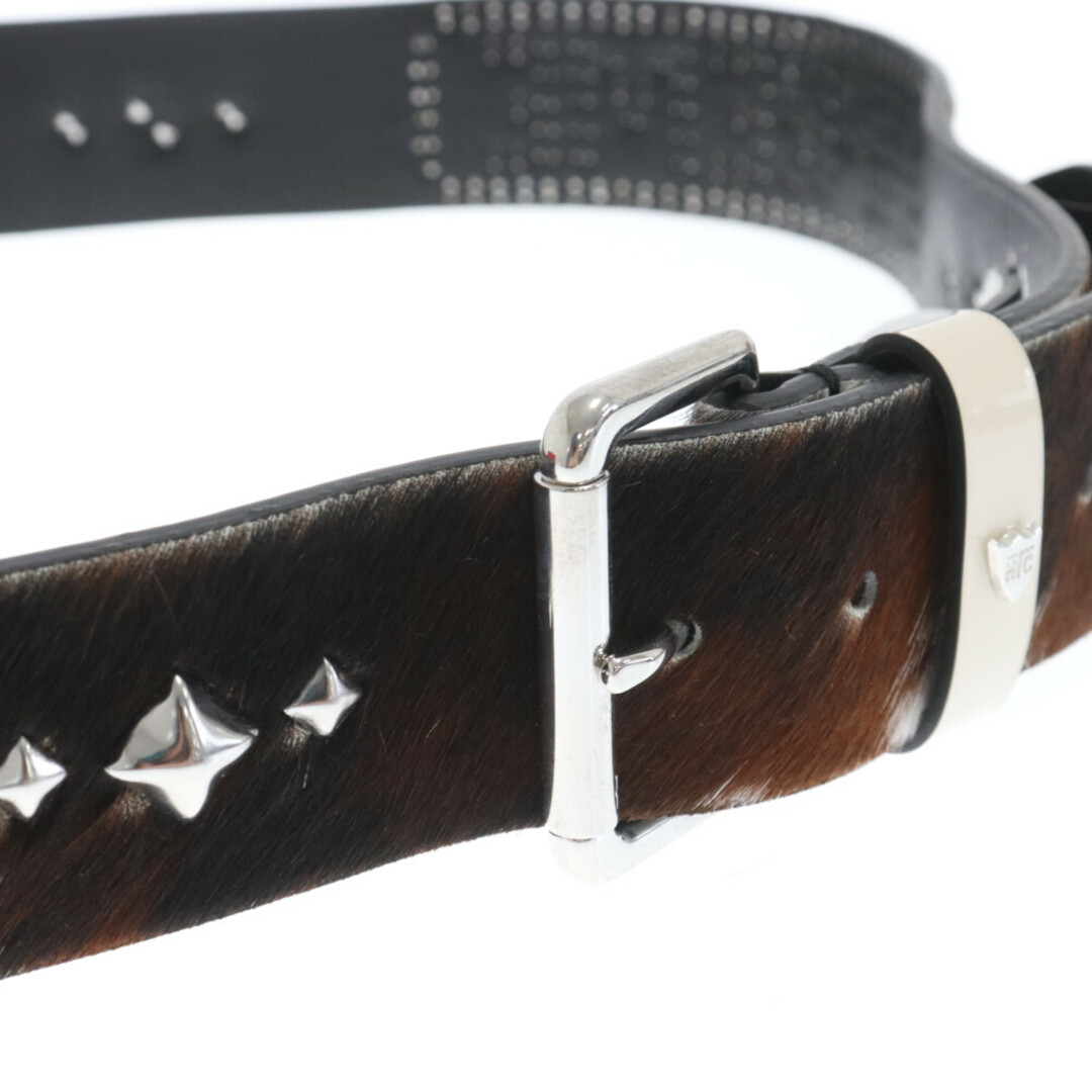 Supreme(シュプリーム)のSUPREME シュプリーム 23SS × HTC Hollywood Trading Company Studded Belt Cow ハリウッドトレーディングカンパニー ハラコレザースタッズベルト ブラウン メンズのファッション小物(ベルト)の商品写真