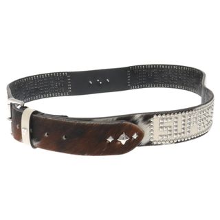 シュプリーム(Supreme)のSUPREME シュプリーム 23SS × HTC Hollywood Trading Company Studded Belt Cow ハリウッドトレーディングカンパニー ハラコレザースタッズベルト ブラウン(ベルト)