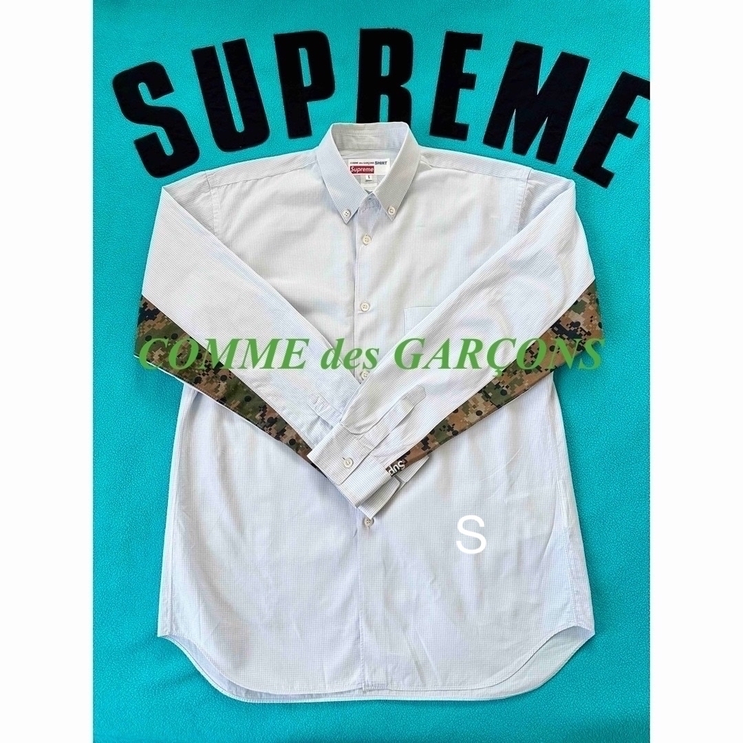 ✨コラボ品✨Supreme × COMME des GARCONS シャツ袖のラインは人気の
