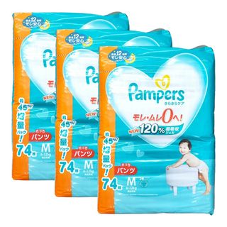 P&G - パンパース おむつ パンツ たっち Mサイズ 74枚入×3パック メガジャンボ