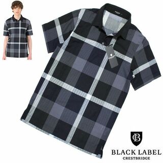 ブラックレーベルクレストブリッジ(BLACK LABEL CRESTBRIDGE)の新品 L ブラックレーベル クレストブリッジ 吸水速乾性 鹿の子 半袖ポロシャツ(ポロシャツ)