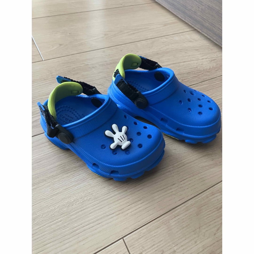 crocs(クロックス)のクロックス　サイズ6 青色 キッズ/ベビー/マタニティのベビー靴/シューズ(~14cm)(サンダル)の商品写真