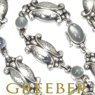 Georg Jensen - ジョージジェンセン ネックレス ムーンストーン 15 シルバー 925 