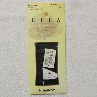 キャスコ(Kasco)のkasco CLEA ゴルフグローブ 黒 20サイズ レディース用 天然皮革(その他)