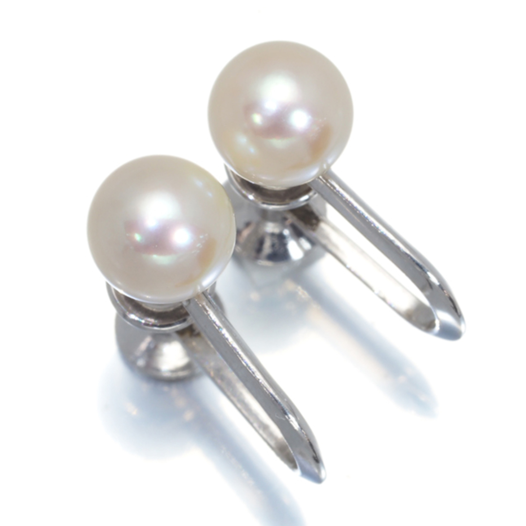 MIKIMOTO(ミキモト)のミキモト イヤリング パール 真珠 6.2mm 一粒 シンプル K14WG  レディースのアクセサリー(イヤリング)の商品写真