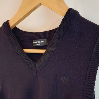 コムサイズム(COMME CA ISM)の【美品】COMME CA ISM　ベスト　ブラック　140(ドレス/フォーマル)