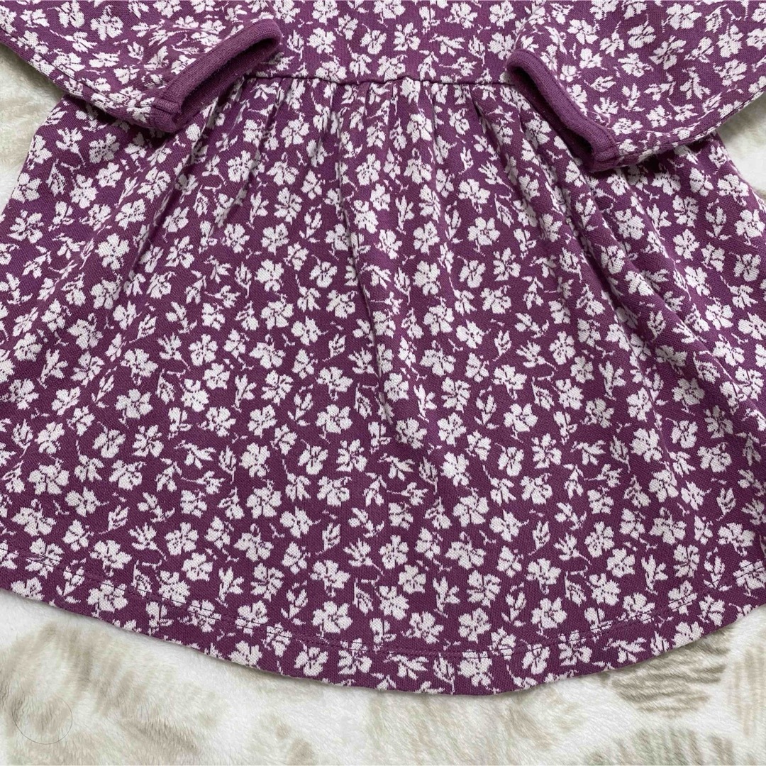 BeBe(ベベ)の【べべ】花柄ワンピース　size:90 キッズ/ベビー/マタニティのキッズ服女の子用(90cm~)(ワンピース)の商品写真