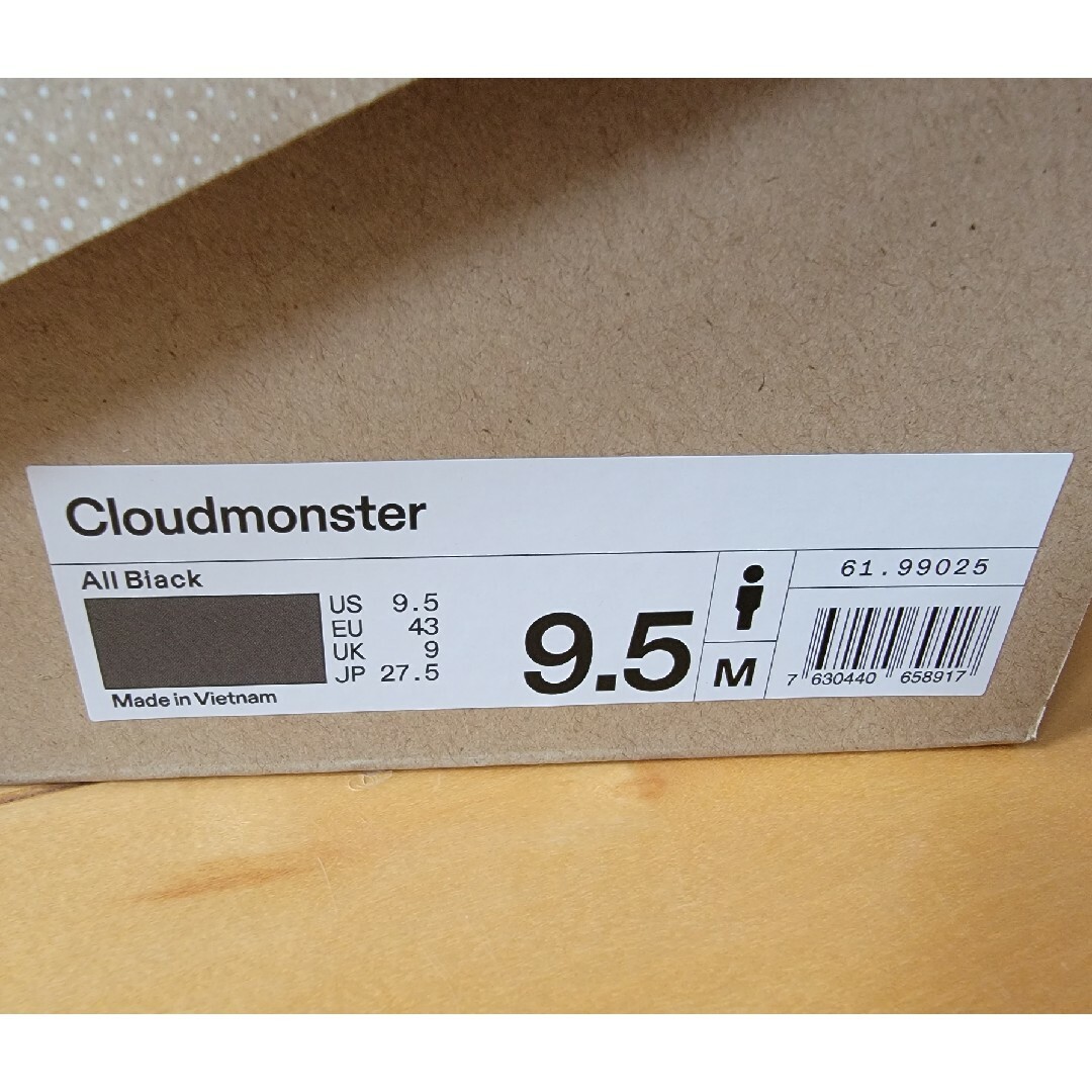 On(オン)の27.5　on Cloudmonster オン クラウドモンスター　ブラック スポーツ/アウトドアのランニング(シューズ)の商品写真