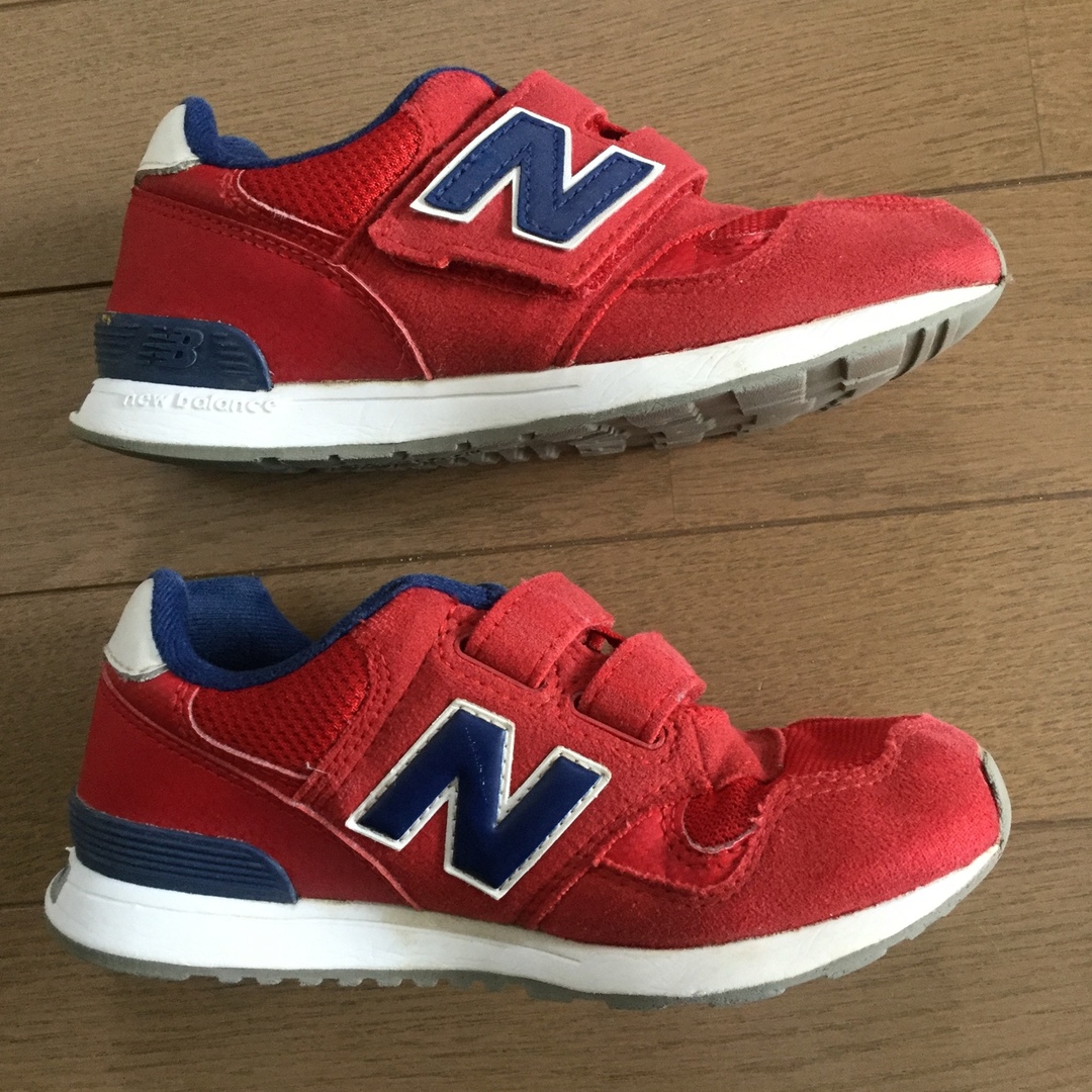 New Balance(ニューバランス)のニューバランス　スニーカー　313    18cm   赤 キッズ/ベビー/マタニティのキッズ靴/シューズ(15cm~)(スニーカー)の商品写真