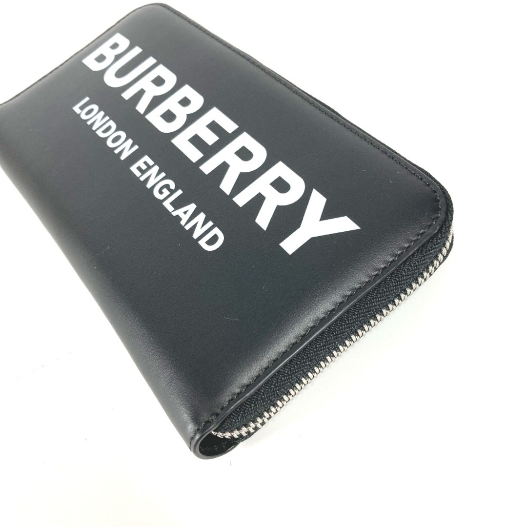 BURBERRY(バーバリー)のバーバリー BURBERRY ロゴ ロングウォレット バイカラー ラウンドファスナー  長財布 レザー ブラック 未使用 レディースのファッション小物(財布)の商品写真