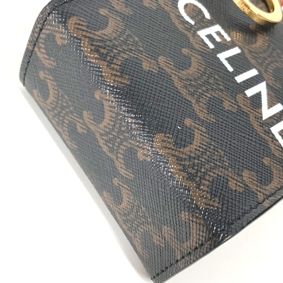 celine(セリーヌ)のセリーヌ CELINE マイクロバーティカル カバ 10I492CZ1 バッグチャーム キーホルダー レザー ブラウン 美品 レディースのファッション小物(キーホルダー)の商品写真