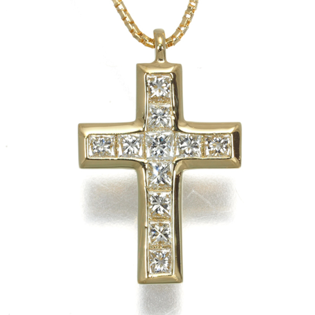 ゆきざき リッチ クロス ネックレス ダイヤモンド 0.50ct W50217.2.22 K18PG ピンクゴールド【中古】L-156647 新入荷|ピンクゴールド ゆきざき リッチ クロス ネックレス ダイヤモンド 0.50ct W50217.2.22 K18PG ピンクゴールド【中古】L-156647 新入荷|ピンクゴールド
