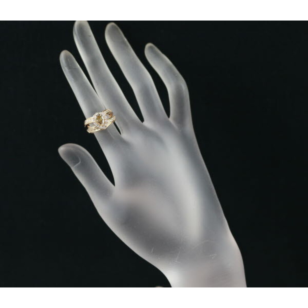 ブラウン&クリアダイヤ リング ダイヤモンド 0.509ct/0.46ct リング K18PG  レディースのアクセサリー(リング(指輪))の商品写真