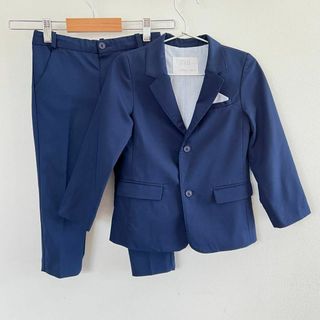 ザラ(ZARA)の110 ZARA ザラ キッズスーツ セットアップ 上下 ネイビー(ドレス/フォーマル)