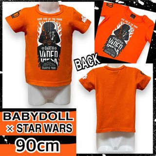 ベビードール(BABYDOLL)の【BABYDOLL×STAR WARS/90】ダースベイダープリントTシャツ(Tシャツ/カットソー)