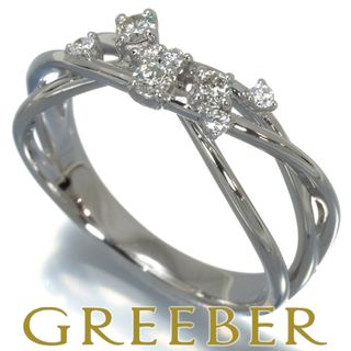 リング ダイヤ 0.20ct クロスライン K18WG (リング(指輪))