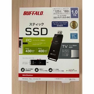 バッファロー(Buffalo)の新品未開封　バッファロー SSD-PUT1.0U3-BKC 1.0TB(PC周辺機器)