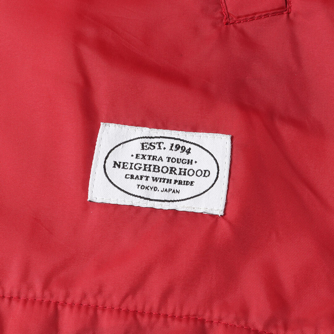 NEIGHBORHOOD(ネイバーフッド)のNEIGHBORHOOD ネイバーフッド ジャケット サイズ:M ブランドロゴ刺繍 ナイロン コーチジャケット BROOKS / N-JKT レッド 赤 アウター ブルゾン 上着【メンズ】【中古】 メンズのジャケット/アウター(その他)の商品写真