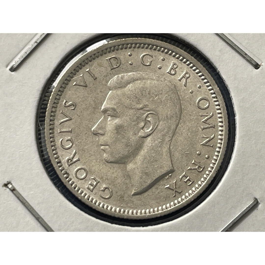 イギリス1943年6ペンス銀貨　美品　silver500 エンタメ/ホビーの美術品/アンティーク(貨幣)の商品写真