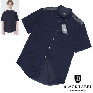 ブラックレーベルクレストブリッジ(BLACK LABEL CRESTBRIDGE)の新品 M ブラックレーベル クレストブリッジ クールマックス 半袖ジャージシャツ(ポロシャツ)