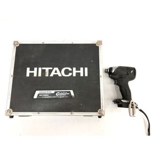 日立 - ▼▼HITACHI 日立 電動工具 コードレス式 14.4V インパクトドライバ 充電器・充電池3個・ケース付 WH14DBAL ブラック