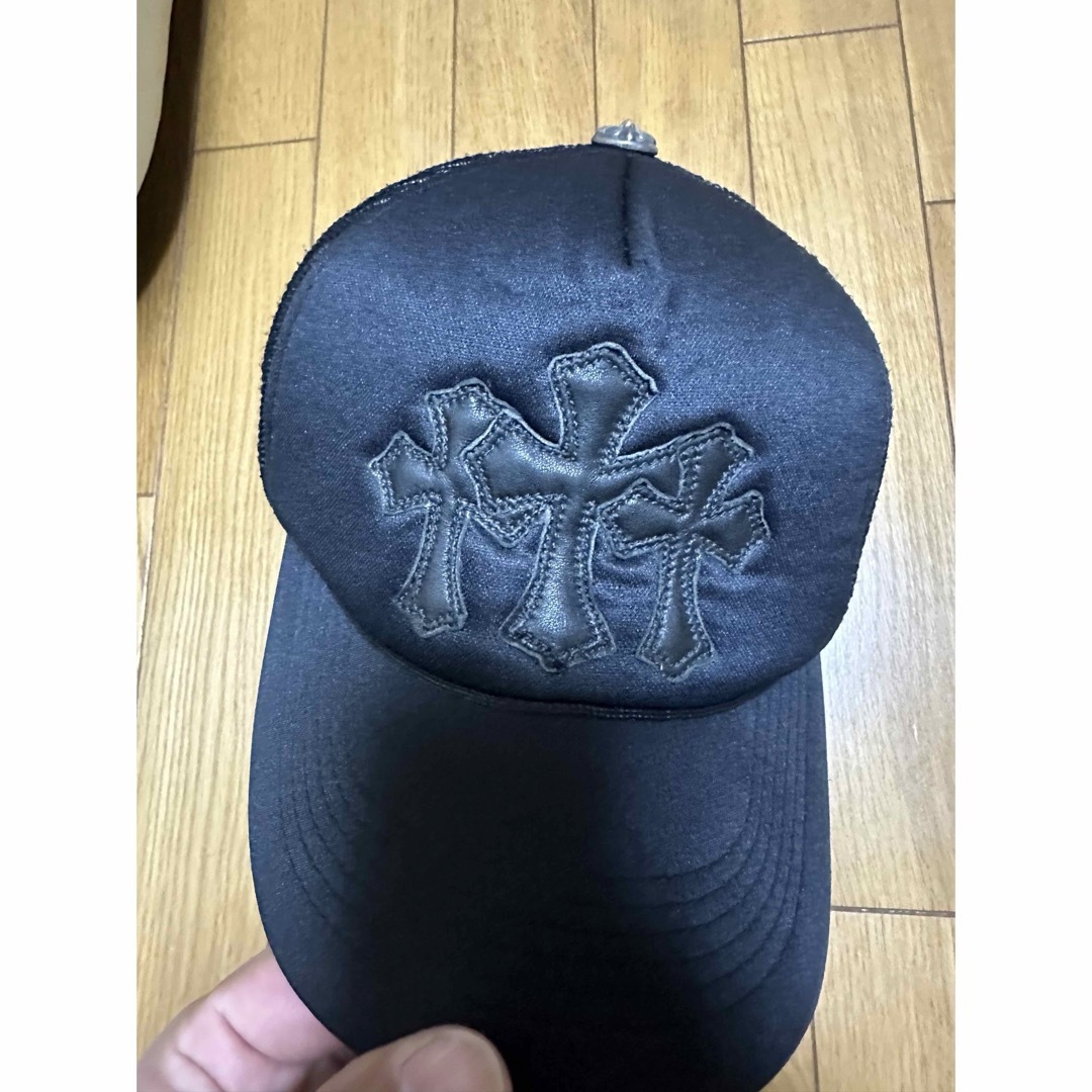 Chrome Hearts(クロムハーツ)のクロムハーツ　レザークロスパッチ　キャップ メンズの帽子(キャップ)の商品写真