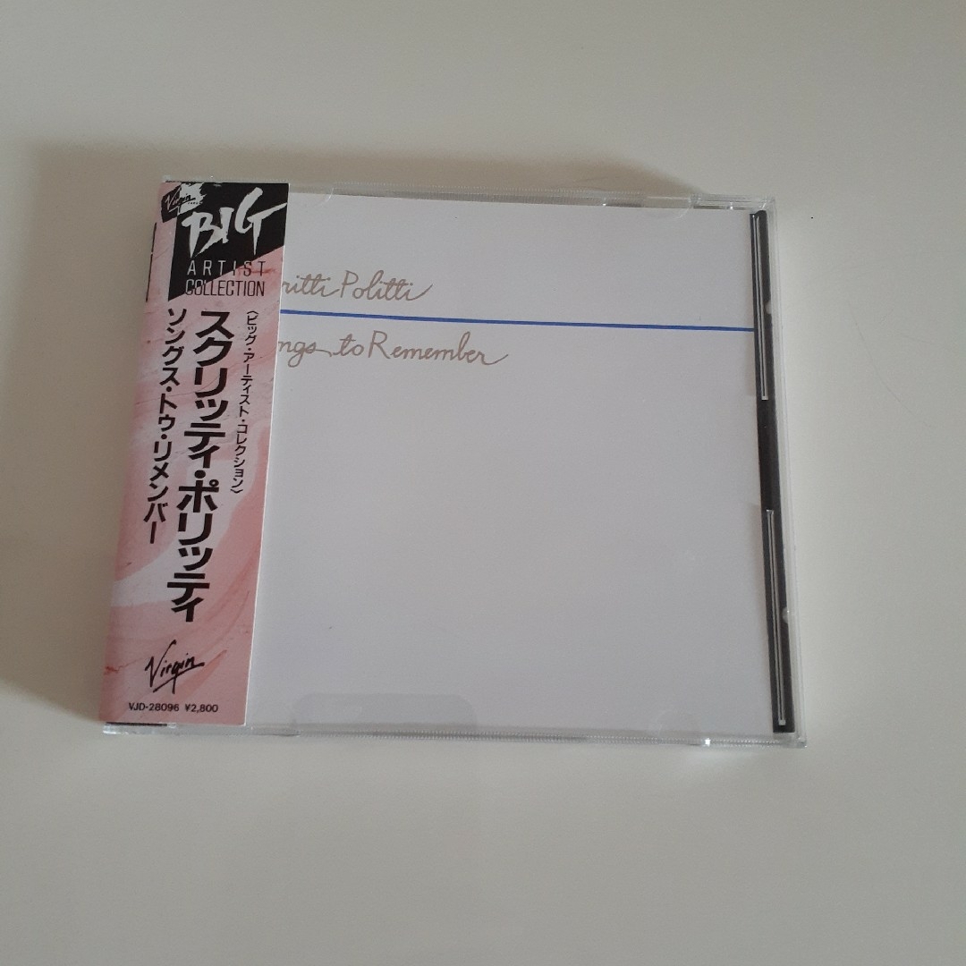 SONGS TO RIMEMBER／Scritty Polity エンタメ/ホビーのCD(ポップス/ロック(洋楽))の商品写真