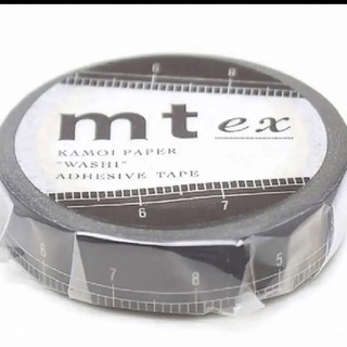 エムティー(mt)のmt ex マスキングテープ 「 黒地定規 」＊ 定規　メジャー　実寸(テープ/マスキングテープ)
