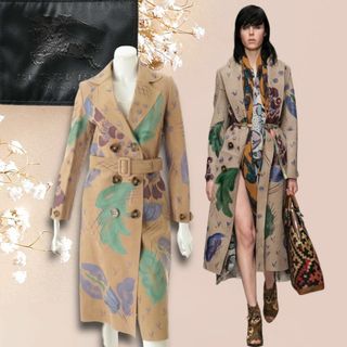 バーバリー(BURBERRY)の☆幻の一品☆BURBERRY PROSUM オールレザー トレンチコート 極美品(トレンチコート)