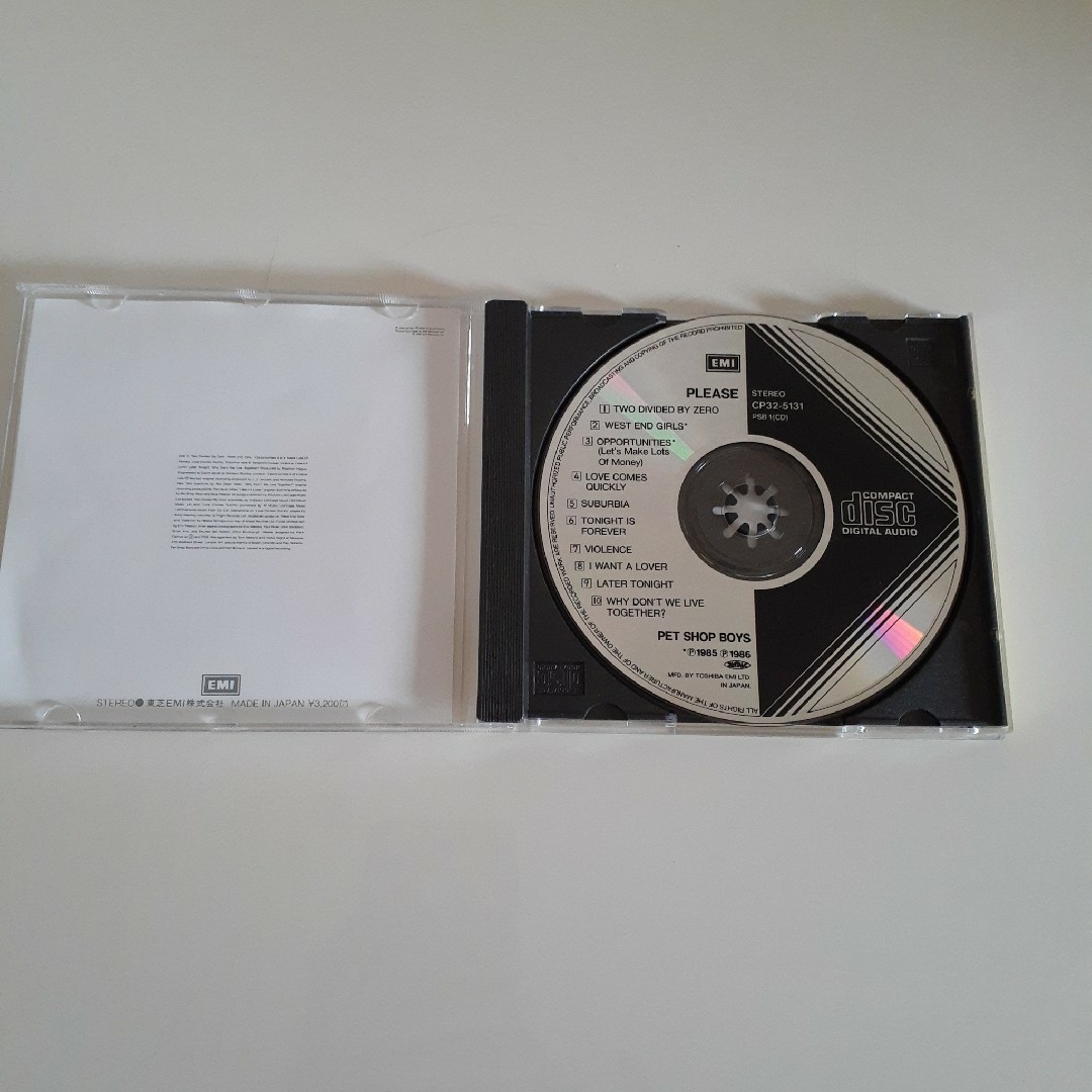 PLEASE／Pet Shop Boys エンタメ/ホビーのCD(ポップス/ロック(洋楽))の商品写真