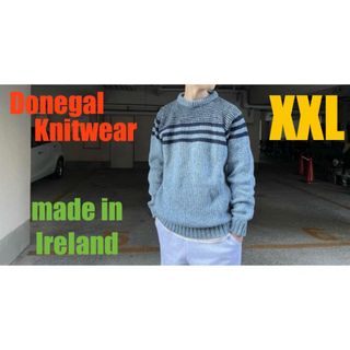 ★中古★sizeXXL★Donegal knitwearハンドメイドセーター(ニット/セーター)