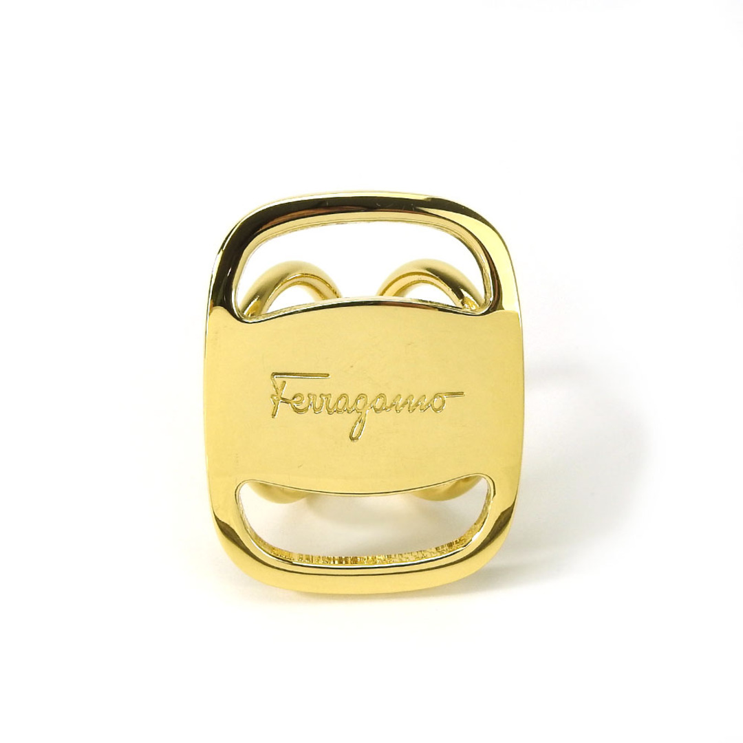 Salvatore Ferragamo(サルヴァトーレフェラガモ)の【中古】 サルヴァトーレフェラガモ スカーフリング ヴァラ メタル ゴールド GP アクセサリー レディース 女性 Salvatore Ferragamo レディースのアクセサリー(その他)の商品写真